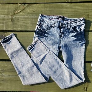 Kill City Jeans Womens 26 Original Cult Acid Wash Skinny Light